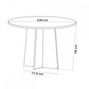 Ver imagem 4 de Mesa de Jantar 6 Lugares Virginia com Vidro Mel/Veludo Cinza/Grafite - Panorama Móveis