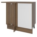Ver imagem 1 de Balcão de Canto Madesa Stella 1 Porta Rustic/Branco