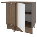 Ver imagem 5 de Balcão de Canto Madesa Stella 1 Porta Rustic/Branco
