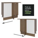 Ver mais imagens de Balcão de Canto Madesa Stella 1 Porta Rustic/Branco