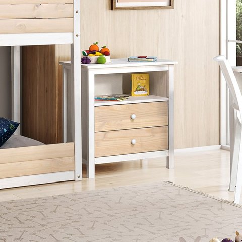 Cômoda Infantil Club House Wood com 2 Gavetas e 1 Nicho Casatema MadeiraOriginals