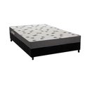 Ver imagem 1 de Cama Box Viúva: Colchão Espuma D33 Ortobom Light Saúde + Base Crc Suede Black (128x188)