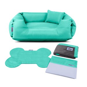 Enxoval Cama de Cachorro Impermeável Dupla Face Lola - Egg - Tiffany