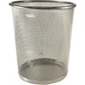 Lixeira para Escritorio Aramado 8,5l Prata Kit - 1