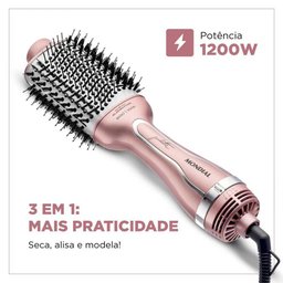 Escova Secadora Mondial Juliette 1200w Es-ju-01 Rosa Bivolt - 3