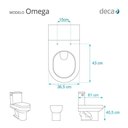 Ver imagem 3 de Tampa de Vaso Sanitário com Amortecedor Omega Creme (Bege) para bacia Deca