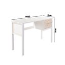 Ver imagem 6 de Escrivaninha Infantil Club House Wood com Casatema 120cm Pés em Madeira Maciça MadeiraOriginals Branco E Natural