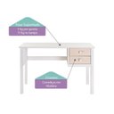 Ver imagem 3 de Escrivaninha Infantil Club House Wood com Casatema 120cm Pés em Madeira Maciça MadeiraOriginals Branco E Natural