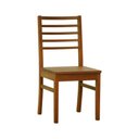 Ver imagem 1 de Cadeira Tiê Madeira Maciça Encosto Ripado - Amêndoa Assento Ripado Amêndoa