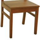 Ver imagem 3 de Cadeira Tiê Madeira Maciça Encosto Ripado - Amêndoa Assento Ripado Amêndoa