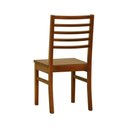 Ver imagem 6 de Cadeira Tiê Madeira Maciça Encosto Ripado - Amêndoa Assento Ripado Amêndoa