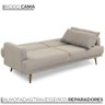 Sofá-cama Herval Vega, 4 Lugares, Linho Bege - 5