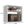 Suporte Para Micro-ondas e Forno Suspenso Luxo Branco - 3