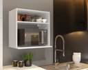 Ver imagem 2 de Suporte Para Micro-ondas e Forno Suspenso Luxo Branco