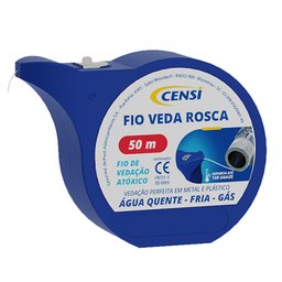 Veda Rosca em Fio Fita Teflon Alta Vedação Censi 50 Metros - 1