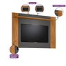 Painel Extensível para TV 55 Polegadas Tulum Linea Brasil - 3
