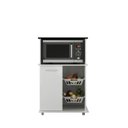 Ver imagem 6 de Balcão Fruteira com Cestos Organizadores Prateleira com Nicho para Forno/Micro-Ondas 1 Porta Núbia