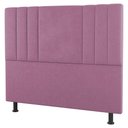 Ver imagem 3 de Kit Cabeceira E Baú Cama Box Solteiro Grace 90Cm Suede Rosa