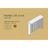 Bancada Ilha Cozinha Painel Gourmet Imperatriz Ripado 120cm Freijó - Nesher - 3