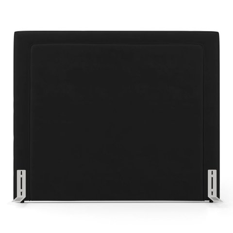 Cabeceira Cama Box Casal Padrão Alba 140cm com Frame Couríssimo Preto - Desk Design