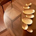 Ver imagem 4 de Centro de Mesa Decorativo em Metal Dourado 91cm 22616 Mart