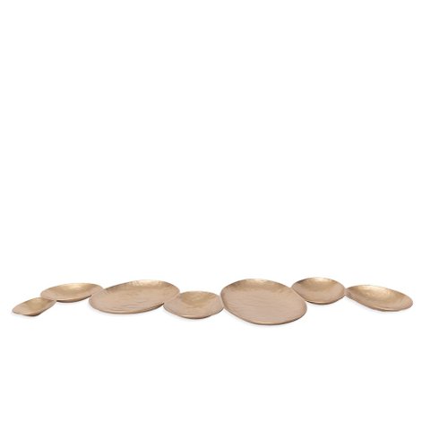 Centro de Mesa Decorativo em Metal Dourado 91cm 22616 Mart