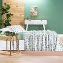 Ver imagem 2 de Jogo de Cama Lençol Lutti Solteiro Infantil 200 Fios Estampado 3 Peças Dinossauro Verde - 100% Polié