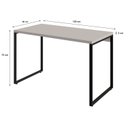 Ver imagem 3 de Escrivaninha Mesa Escritório Office Estilo Industrial 120cm Kuadra