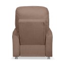 Ver imagem 4 de Poltrona do Papai Mecanismo Reclinavel Manual Confortavel Suede Marrom