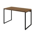 Ver imagem 2 de Escrivaninha Mesa Escritório Office Estilo Kuadra 120cm Industrial Lâmina Mel Marrom