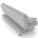 Ver imagem 7 de Sofá Cama para Sala de Estar Quarto 193cm Lia M03 Veludo Cinza - Lyam Decor