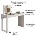 Ver imagem 4 de Escrivaninha Penteadeira Reppy 112 cm Branco MBL