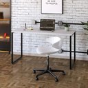 Ver mais imagens de Escrivaninha Mesa Escritório Office Estilo Kuadra 135cm Industrial Branco Chess Marrom