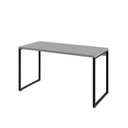 Ver imagem 2 de Escrivaninha Mesa Escritório Office Estilo Kuadra 135cm Industrial Branco Chess Marrom