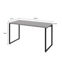 Ver imagem 3 de Escrivaninha Mesa Escritório Office Estilo Kuadra 135cm Industrial Branco Chess Marrom