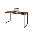 Ver imagem 4 de Escrivaninha Mesa Escritório Office Estilo Kuadra 135cm Industrial Lâmina Mel Marrom