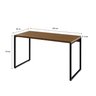 Escrivaninha Mesa Escritório Office Estilo Kuadra 135cm Industrial Lâmina Mel - 3