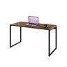 Escrivaninha Mesa Escritório Office Estilo Kuadra 135cm Industrial Lâmina Mel - 4