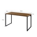 Ver imagem 3 de Escrivaninha Mesa Escritório Office Estilo Kuadra 135cm Industrial Lâmina Mel Marrom