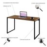 Escrivaninha Mesa Escritório Office Estilo Kuadra 135cm Industrial Lâmina Mel - 5