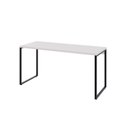 Ver imagem 2 de Escrivaninha Mesa Escritório Diretor Estilo Kuadra 150cm Industrial Branco Chess