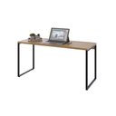 Ver imagem 4 de Escrivaninha Mesa Escritório Diretor Estilo Kuadra 150cm Industrial Lâmina Mel Marrom
