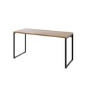 Ver imagem 2 de Escrivaninha Mesa Escritório Diretor Estilo Kuadra 150cm Industrial Lâmina Mel Marrom