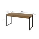 Ver imagem 3 de Escrivaninha Mesa Escritório 150cm 2 Gavetas Kuadra