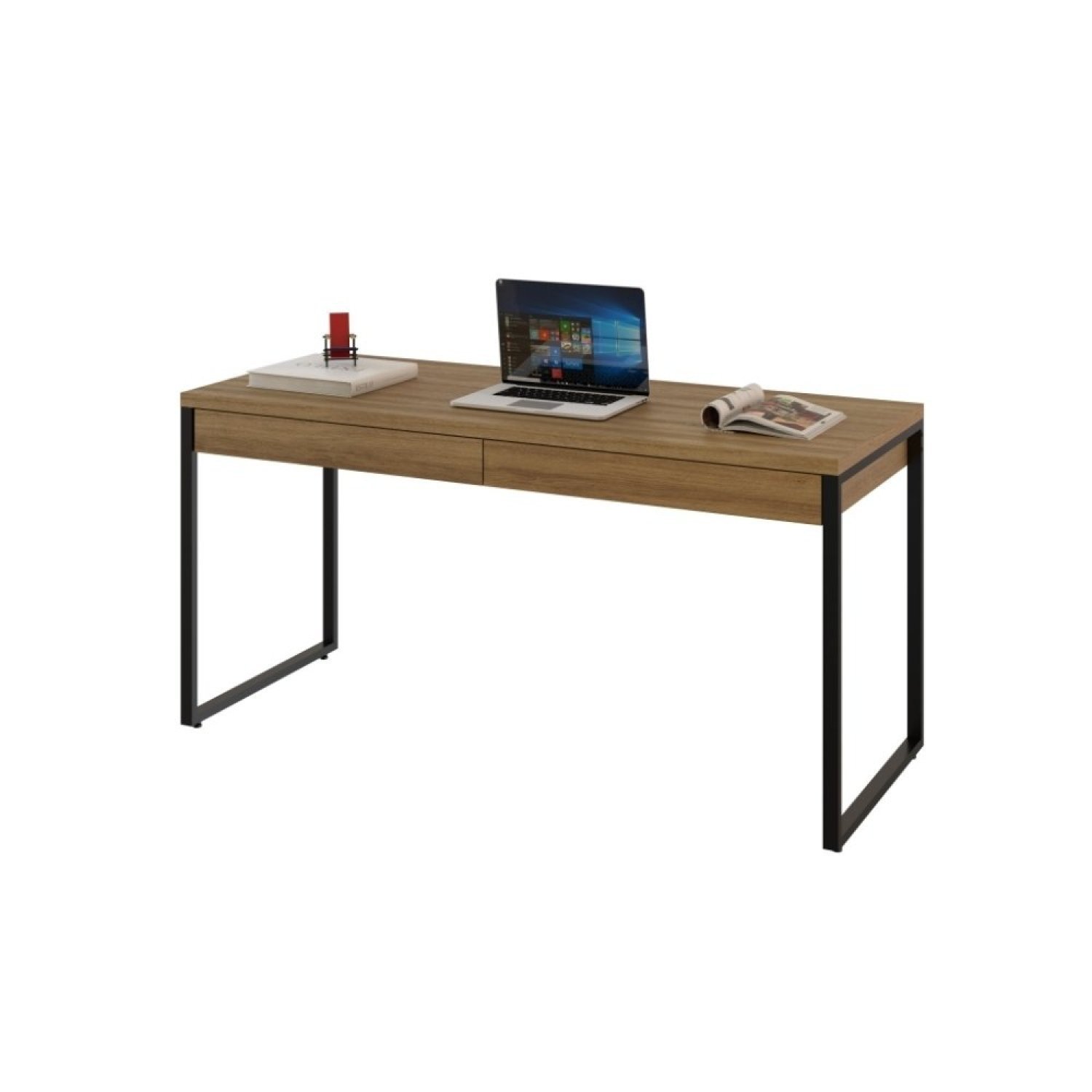 Mesa para Escritório 150cm 2 Gavetas Kuadra  - 4