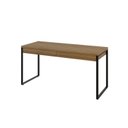 Ver imagem 2 de Escrivaninha Mesa Escritório Kuadra 2 Gavetas 150cm Industrial Lâmina Mel Marrom