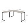 Mesa de Escritório em L Estilo Industrial 1,50Mx1,50M Kuadra Compace - 3