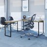Mesa de Escritório em L Estilo Industrial 1,50Mx1,50M Kuadra Compace - 7