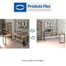 Mesa de Escritório em L Estilo Industrial 1,50Mx1,50M Kuadra Compace - 4