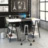 Escrivaninha Cavalete 135cm 4 Prateleiras Estilo Industrial Kuadra  - 6